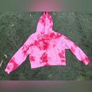 All Saints tye-dye cropped hoodie
